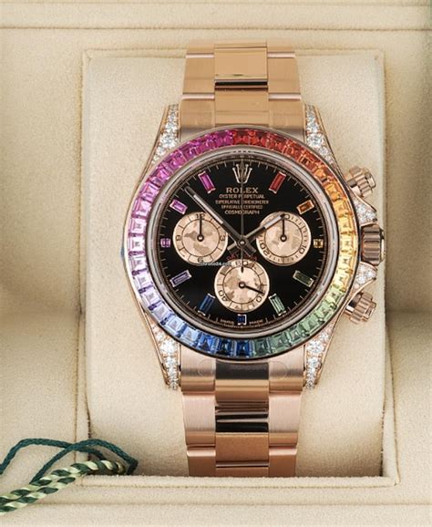 rolex black rainbow|rolex rainbow chrono24.